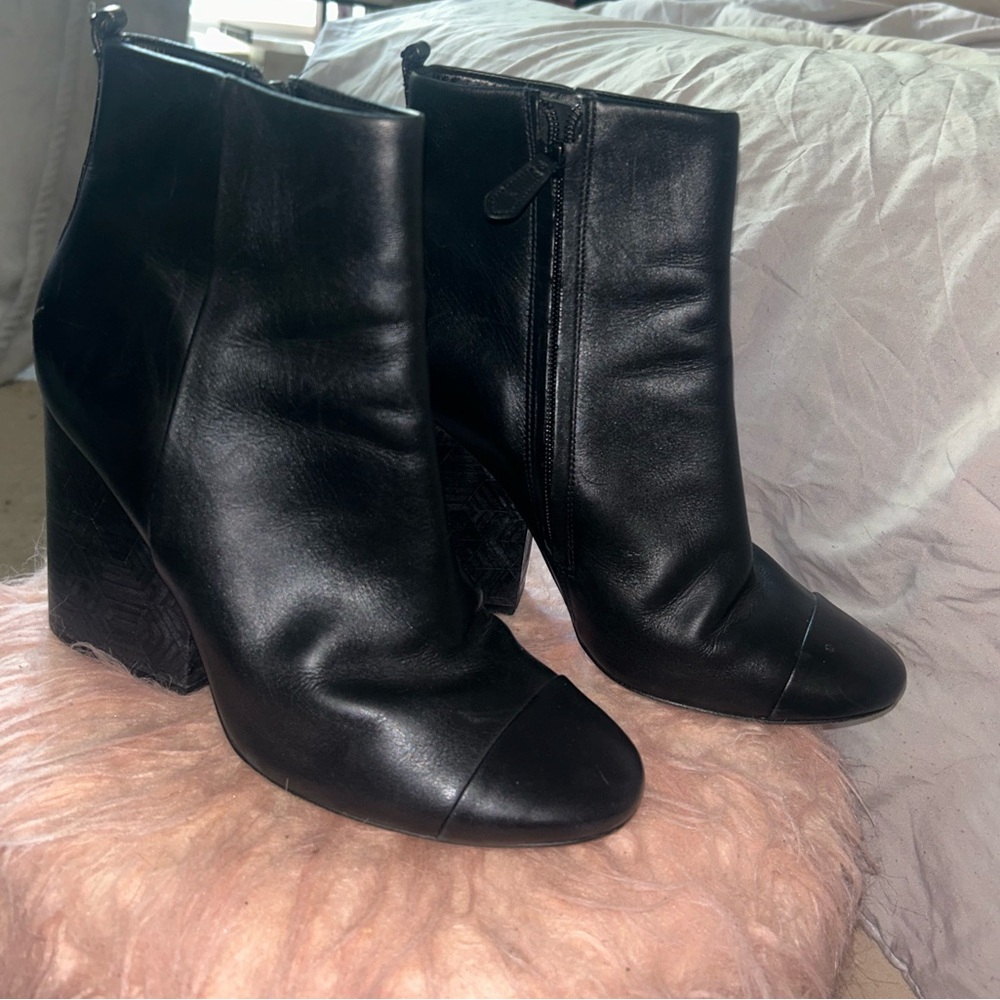 Tory Burch leather heeled boots